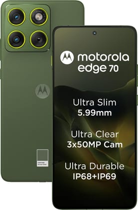 Motorola Edge 70 5G (Bronze Green, 8GB RAM, 256GB Storage) | Snapdragon 7 Gen 4 | 6.7" P-OLED 120Hz Display | 50MP Dual Rear Camera | 50MP Front Camera | 5000mAh Battery | 68W Charging Motorola Edge 70 5G (Bronze Green, 8GB RAM, 256GB Storage) | Snapdrag