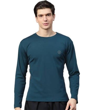 Chkokko - Polyester Regular Fit Indigo Men's Sports T-Shirt ( Pack of 1 )