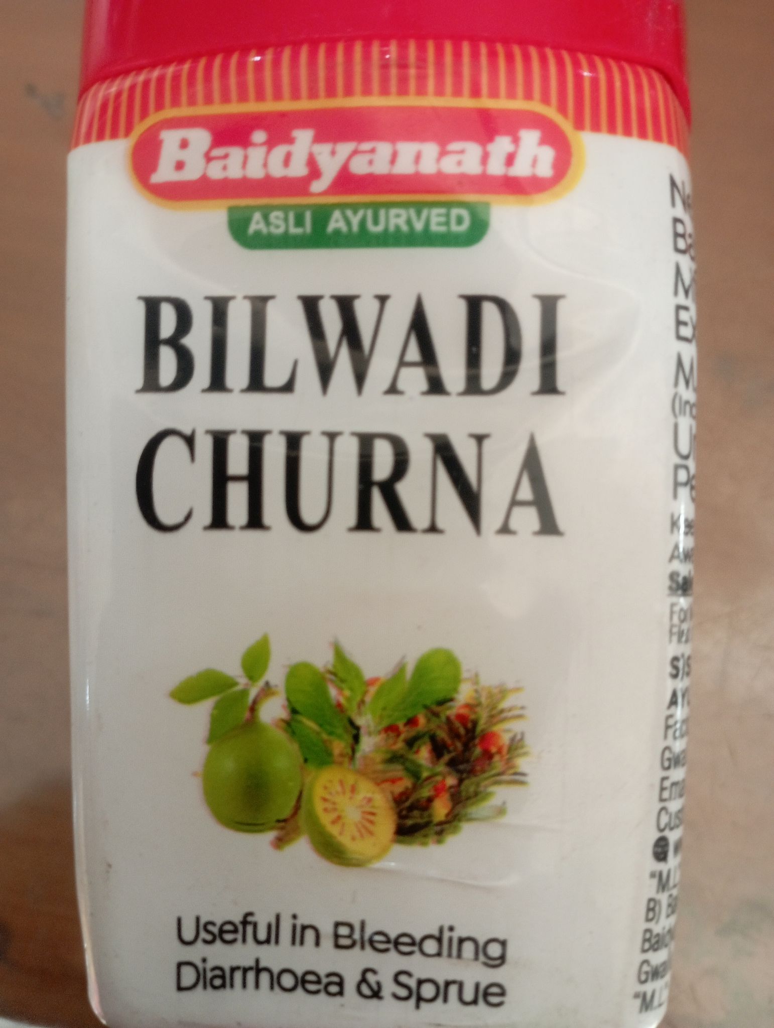 Baidyanath bilwadi churna useful in bleeding diarrhoea & sprue