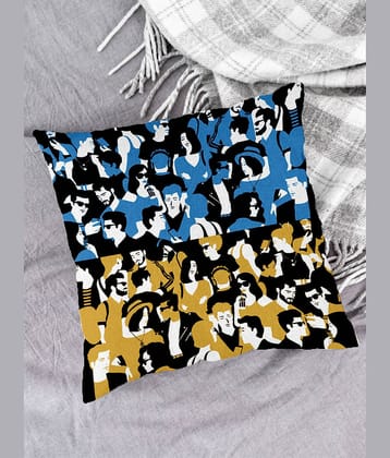 Houzzcode Single Blue Pillow Cover