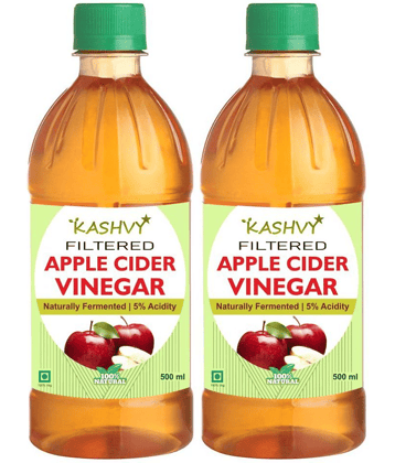 Kashvy filtered apple cider vinegar  100% natural, 1000 ml Unflavoured Pack of 2