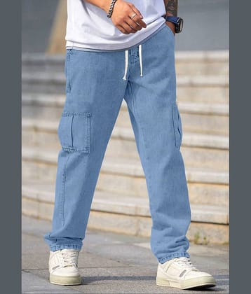 FTX Solid Men's Jeans - Light Blue ( Pack of 1 )