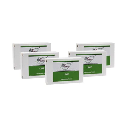 Artnweavess Lime Handmade Soap NT, 100 gm - Pack of 5