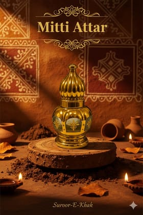 Mitti Attar | Natural Indian Earth Fragrance | Long Lasting Traditional Alcohol-Free Attar for Men & Women | Pure Desi Mitti Perfume Oil for Fabric Use by LinBerlin