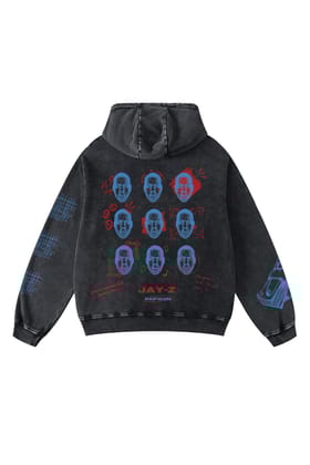 Jay Z Designed Oversized Hoodie-S / Vintage Black