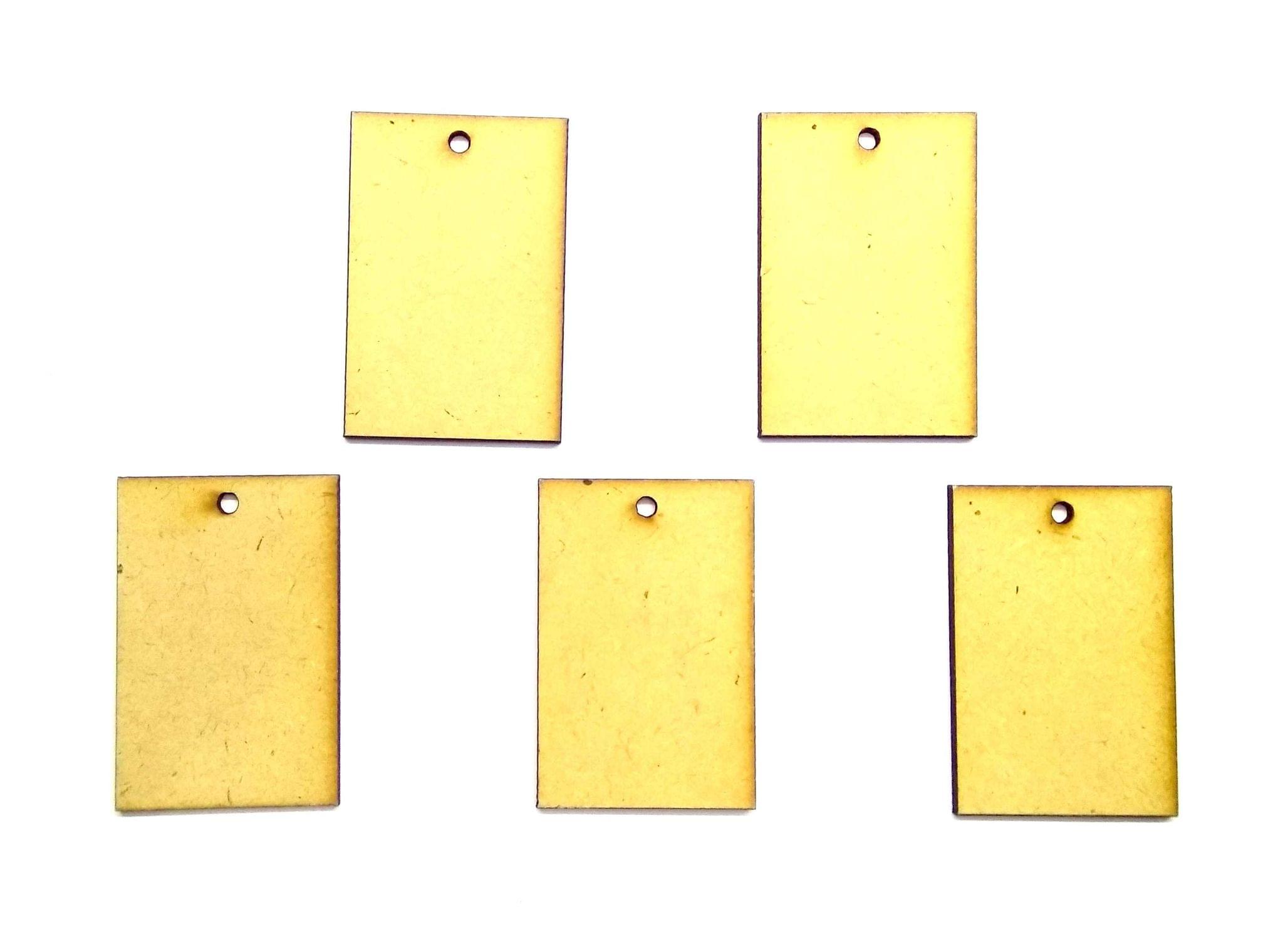 Brand Zero MDF Rectangle Pendant Base - Pack of 5 Pcs