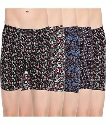Cavenders Pack of 5 Nylon Trunks For Men's ( Multicolor )