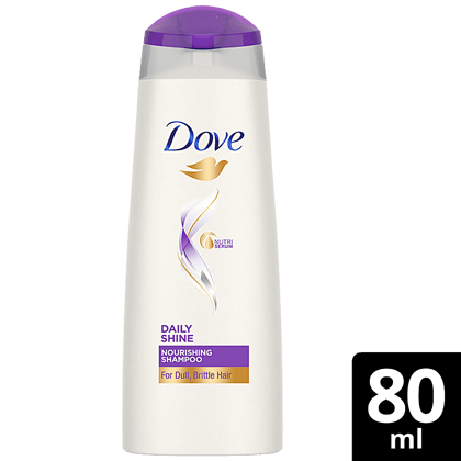 Dove Daily Shine Shampoo, 80 Ml