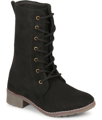 Commander - Black Women's Mid Calf Length Boots