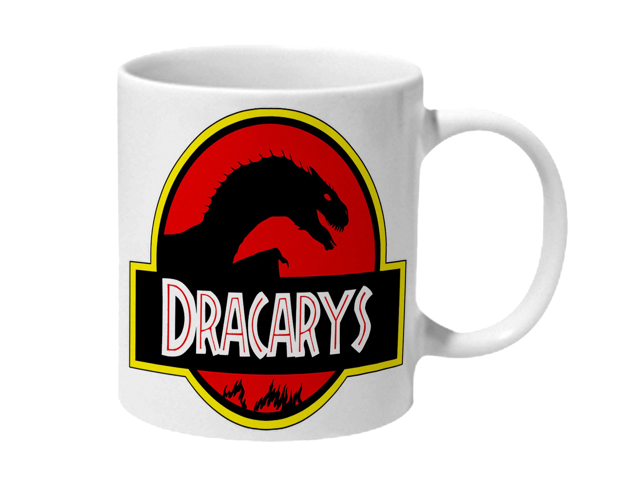 Multicolor Game Of Thrones Dracarys Jurassic Style Ceramic Mug