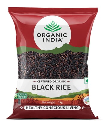 ORGANIC INDIA Rich in Iron & Balancing Weight Organic Black Rice 1Kg
