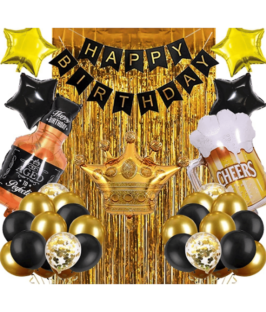 Jolly Party Birthday Prince Foil Balloons Set of 5 Pcs