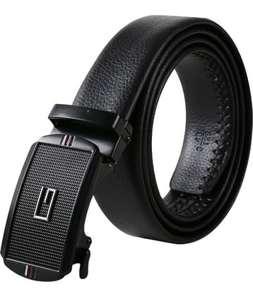 Edifier - Black Leather Men's Casual Belt ( Pack of 1 )