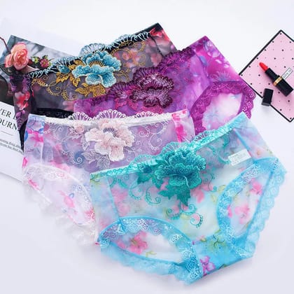 Beautiful Lace Panties For Women-M / BUY 3PCS