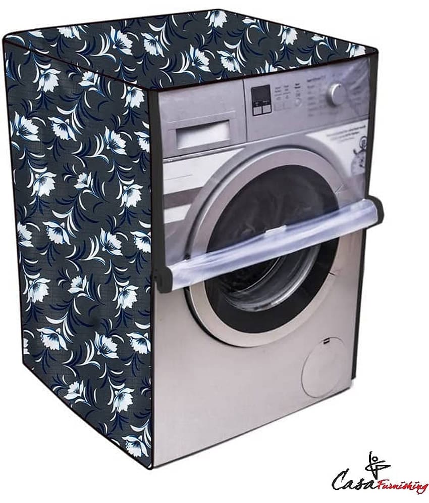CASA FURNISHING Front Load Washing Machine Cover Compatiable For 9 kg - GREY
