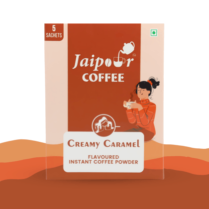 Jaipour Coffee Caramel Sachet Box, 37.5 gm - Pack of 5