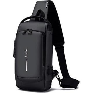 Manav Enterprises Chest Bag USB Men Crossbody Sling Bag Men Crossbody Bag For Men (Multicolor)