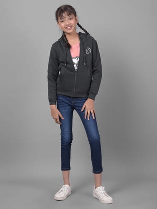 Navy Blue Hooded Sweatshirt-9-10Y / Navy Blue