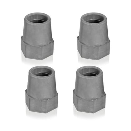 Vissco 0915C4 Rubber Tips/Shoes For Walker Plain (PACK OF 4)