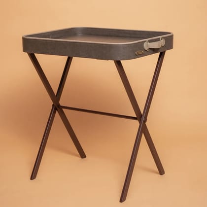 Teatro Tray on Stand-Grey