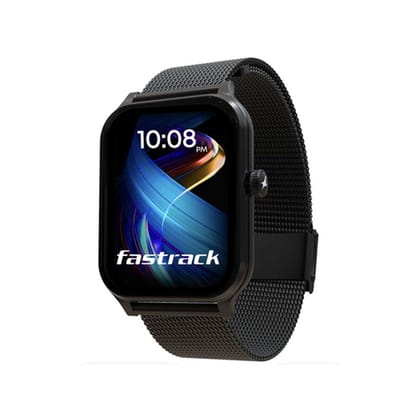Fastrack Jupiter S2 Classic Smart Watch with 1.91 Inch Super UltraVU Display, 100 + multisports modes, metal Chain (Black)