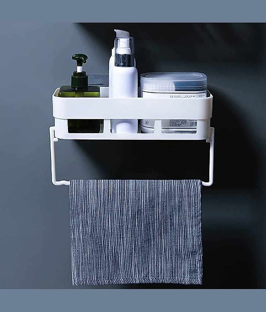 GEEO White Plastic Wall mount Stand ( Pack of 1 )