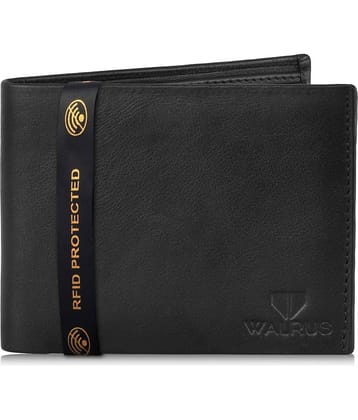 Walrus Leather Black Casual Regular Wallet