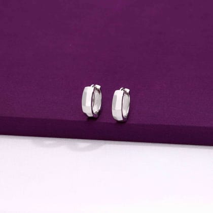 Sterling Silver Chic Hoops-None / Silver