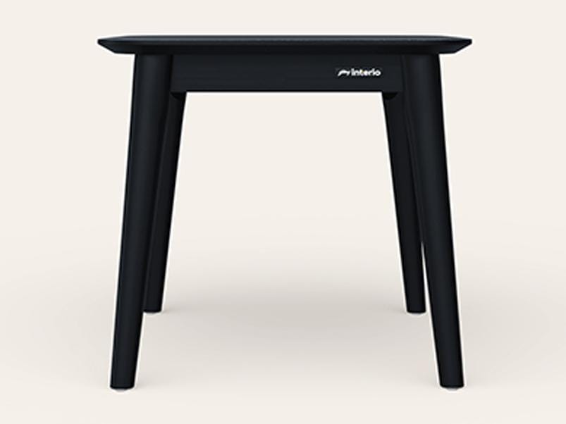 Frappe Solidwood Corner Table - 1-Year Warranty, Black