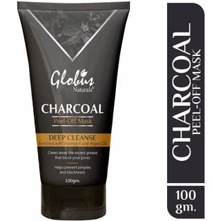 Globus Naturals Charcoal Peel Off Mask Enriched with VitaminE and Argan Oil 100 gm
