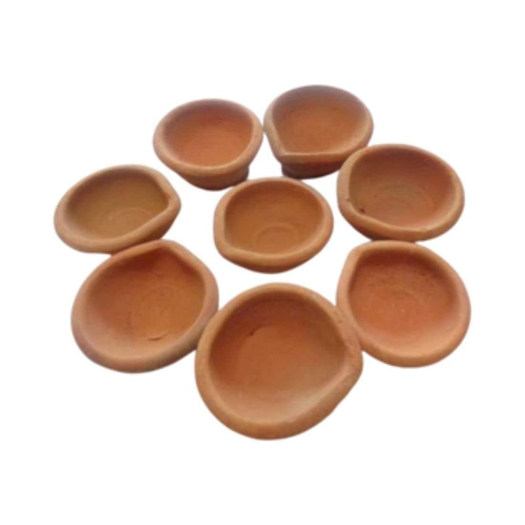 MAYAPURI Handmade Miiti Ki Deepak | Clay Diya | Terracotta Decorative Diyas for Diwali Puja - Pooja Needs | Buy online on ZillyBuy