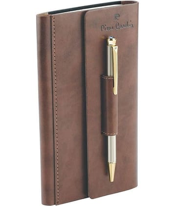 Pierre Cardin Business Set Of Exclusive Ball Pen & Note Book Pen Gift Set (Blue)