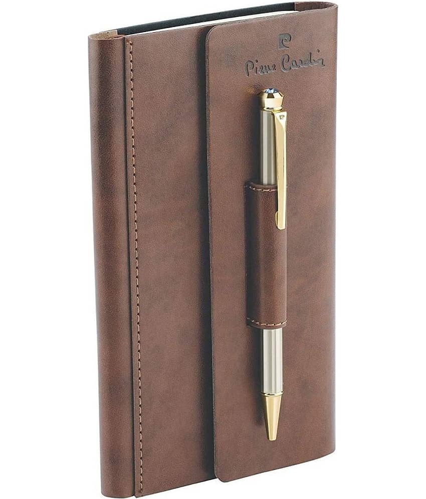 Pierre Cardin Business Set Of Exclusive Ball Pen & Note Book Pen Gift Set (Blue)
