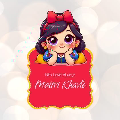 Die-Cut Gift Tags/Gift Labels - Snow White Design-Set of 20