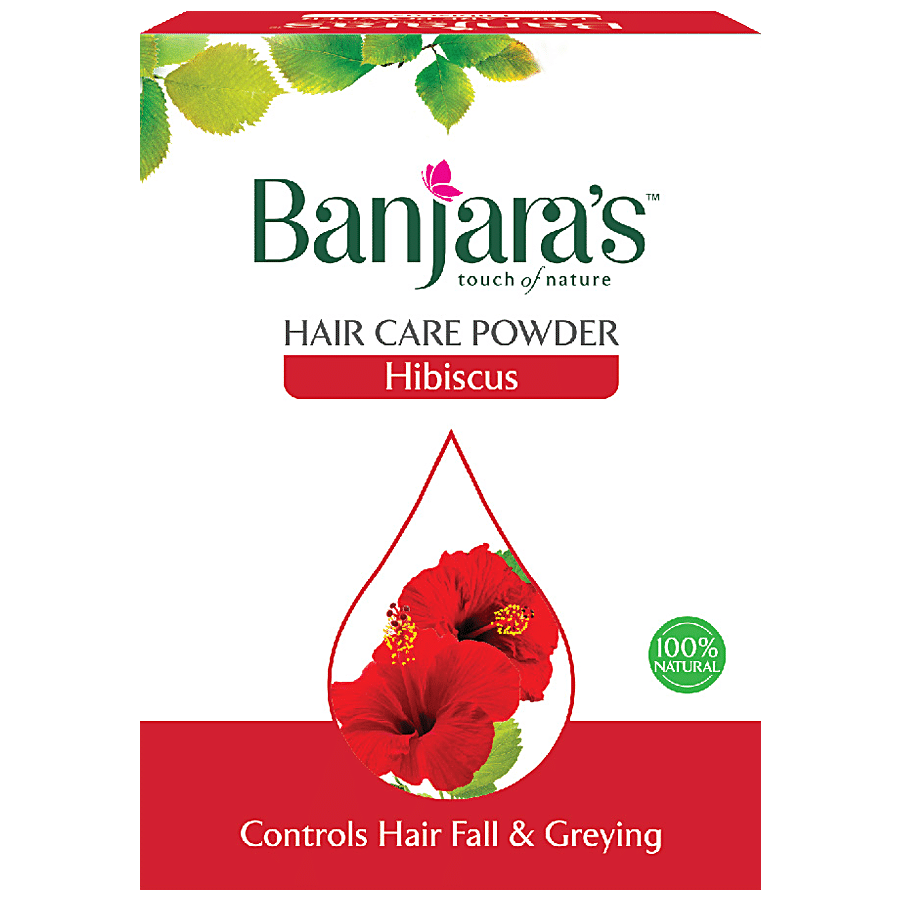 Banjara's Hibiscus Hair Care Powder - Pure Herb, 100 G