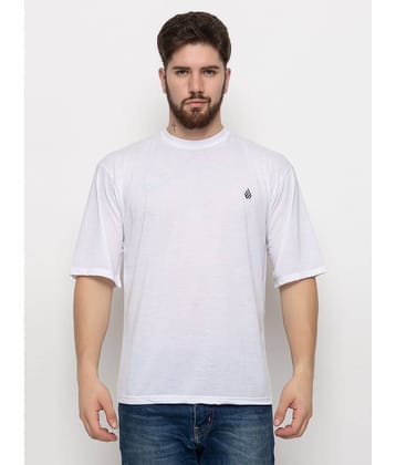 ZEBULUN Pack of 1 Cotton Blend Regular Fit Men's T-Shirt ( White )