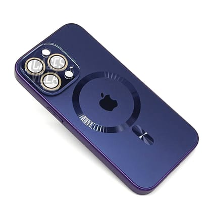 iPhone 14 Pro Cover: New AG Frosted MagSafe Case with Camera Lens Protection-Deep Purple