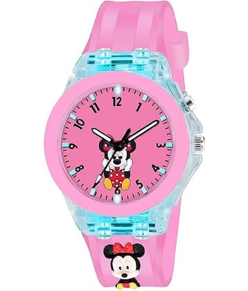 Renaissance Traders Pink Dial Analog Girls Watch ( Pack of 1 )