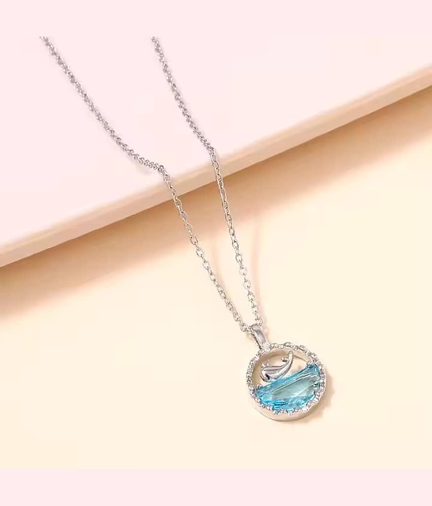 FASHION FRILL Silver Pendant ( Pack of 1 )