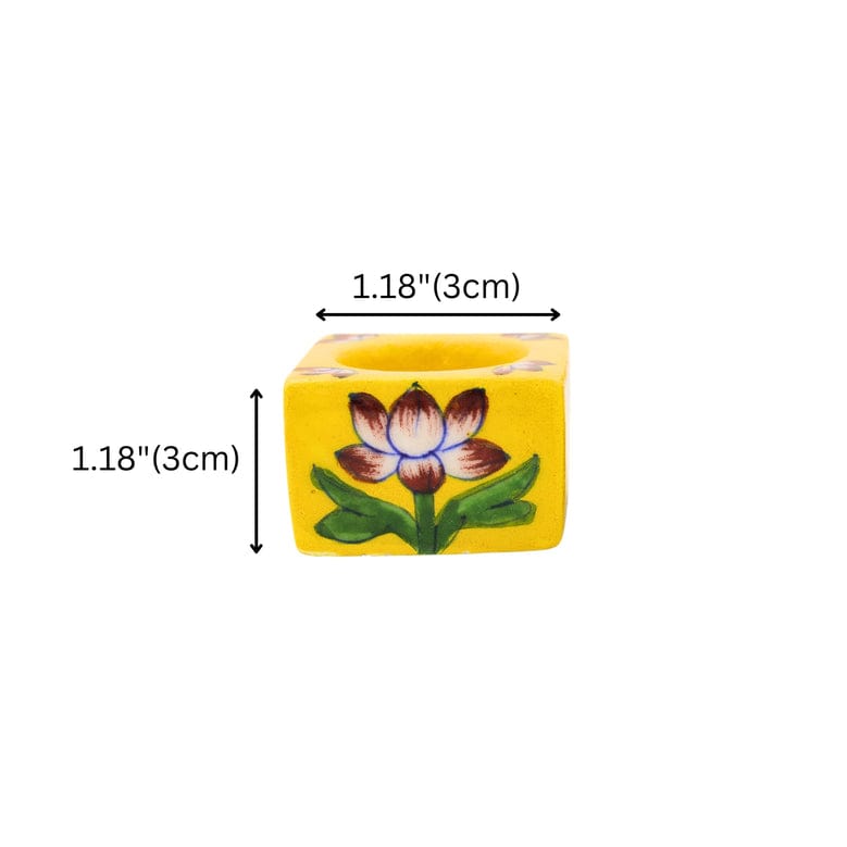 Multicolour Mosaic T-light Holders  Set of 2