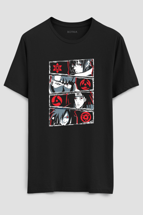 Sharingan- Half sleeve t-shirt-XS