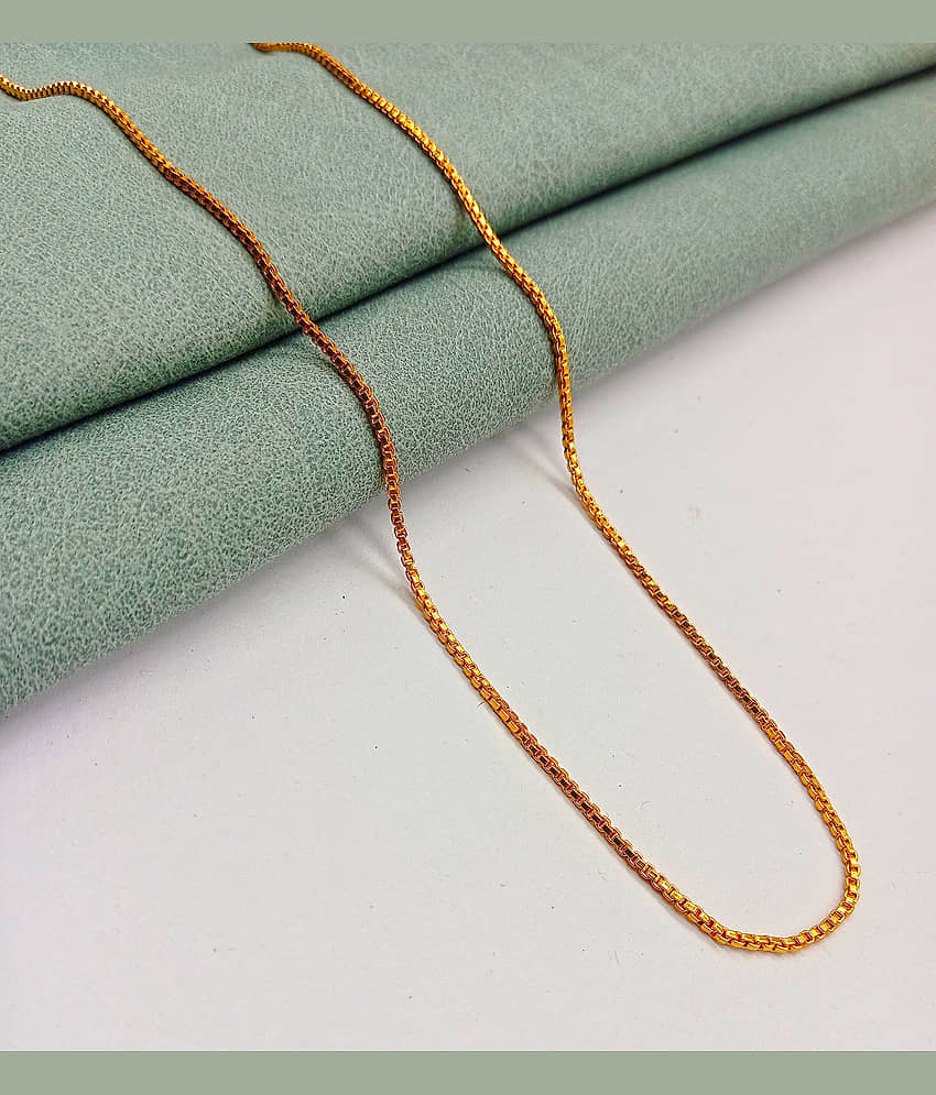 KRIMO Gold Plated Brass Chain ( Pack of 1 )