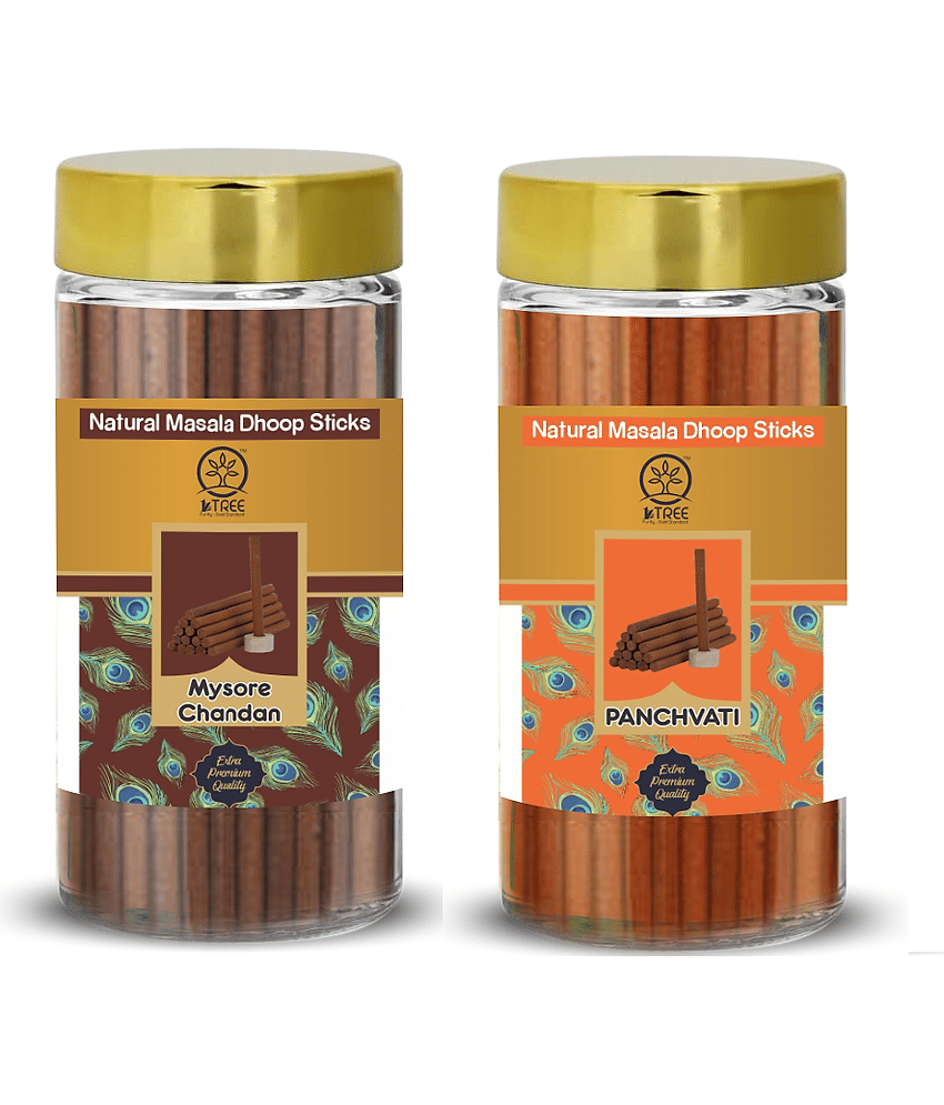 1 Tree Incense Dhoop Sticks,Dhoop Chandan 100 gm ( Pack of 1 )