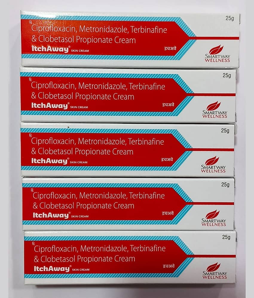 Itchaway Antifungal Cream For All Skin Type, 25gm ( Pack of 5)