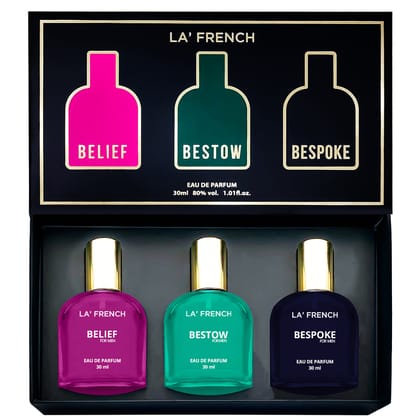 Perfume Gift Set for Men 3x30ml - Belief | Bestow | Bespoke
