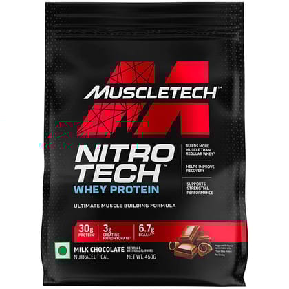 MuscleTech Nitro Tech Whey Protein-450 g / Milk Chocolate