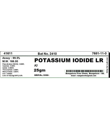 POTASSIUM IOD-IDE LR - 25gm