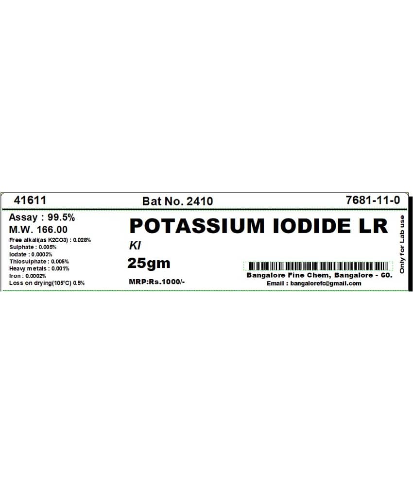 POTASSIUM IOD-IDE LR - 25gm