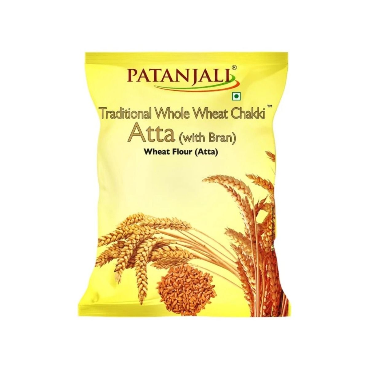 Patanjali Whole Wheat Chakki Atta (with Bran), 5 Kg - Patanjali Whole Wheat Chakki Atta (with Bran), 5 Kg