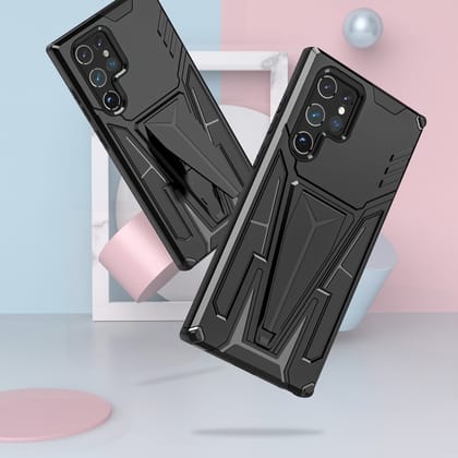 Jet Black Dual Layer Premium Armour Case-Samsung Galaxy S23 Ultra